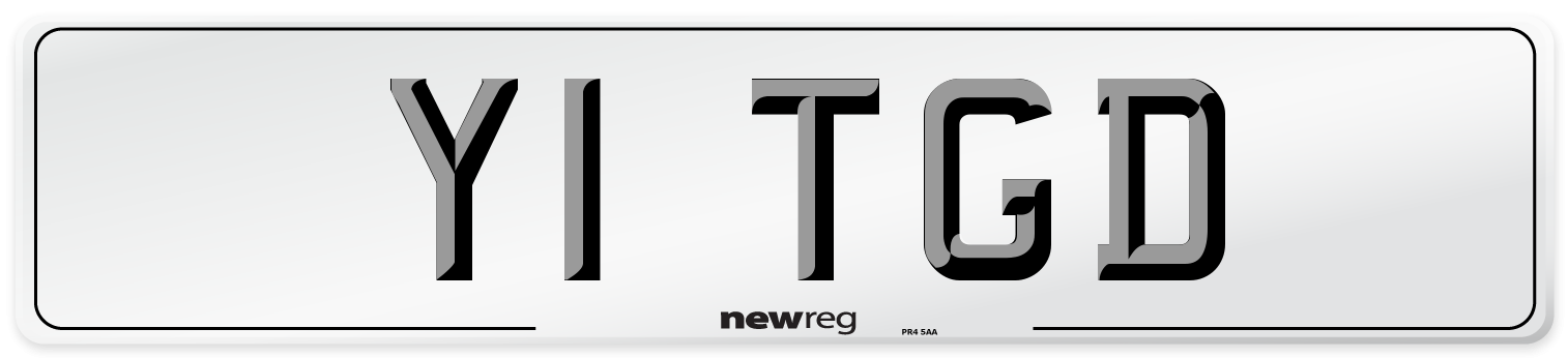 Y1 TGD Number Plate from New Reg